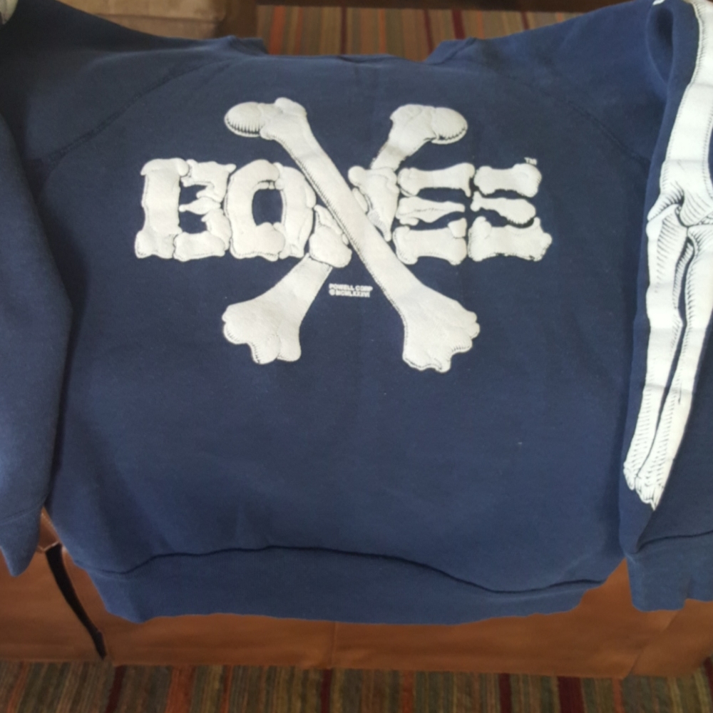 rare VTG Powell Corp. BONES Authentic Sweatshirt M, Discus